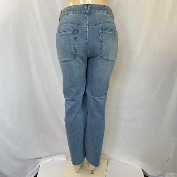 WIT & WISDOM Jeans Women’s Tummy Control Size 18W DISTRESSED Slim Straight NWOT - Picture 6 of 8